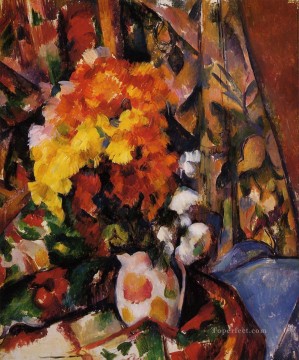  flowers - Chrysanthemums Paul Cezanne Impressionism Flowers